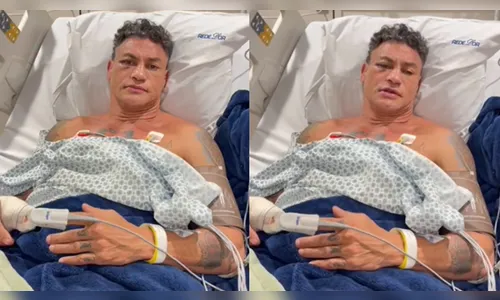Popó é internado em hospital, revela que fará cirurgia e desabafa