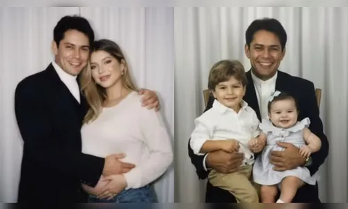 Filha de Leandro usa IA para criar foto do pai segurando netos