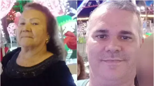 Maria Auxiliadora da Silva de Souza e o filho Fabio José de Souza