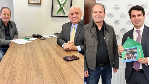 No encontro, entregou convite para a 21ª Expovale,