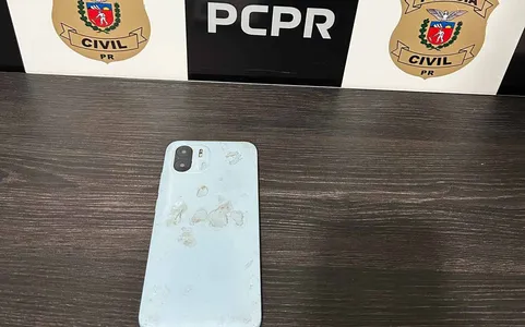 O celular furtado estava na posse do adolescente