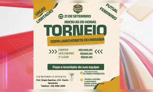 Torneio de futsal feminino no 'Cebolão' está com inscrições abertas