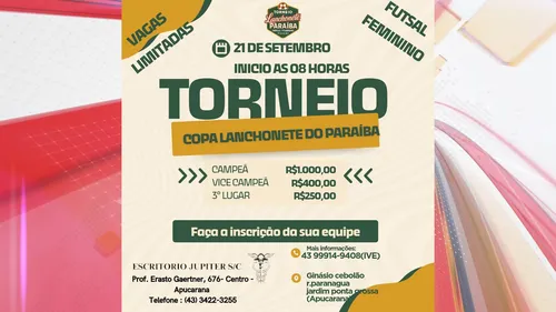 O evento é voltado para o público feminino e visa estimular a participação das mulheres no futsal.