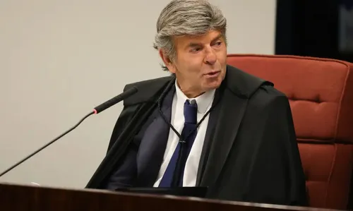 O ministro Luiz Fux, do Supremo Tribunal Federal (STF), durante votação