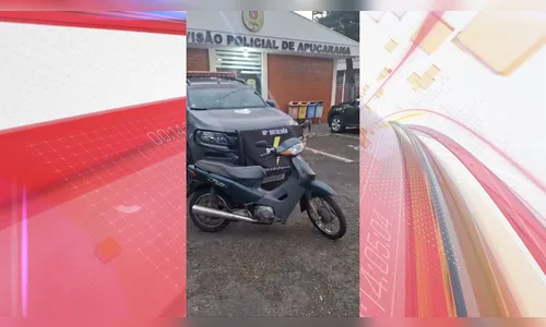 Motocicleta furtada em 2018 é encontrada em frente à casa em Apucarana