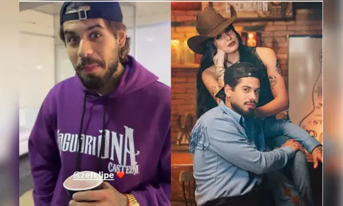Zé Felipe chama atenção ao usar moletom de Ana Castela em show