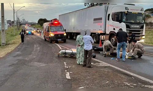 Motociclista sofre acidente enquanto voltava de enterro em Apucarana