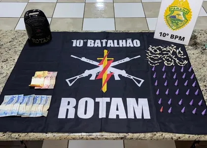 Rotam apreendeu drogas e dinheiro