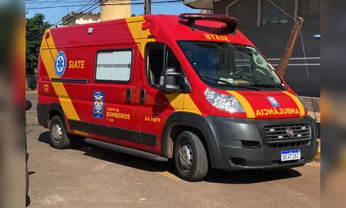 Motociclista sofre fratura no braço ao cair de moto na Vila Santa Rosa
