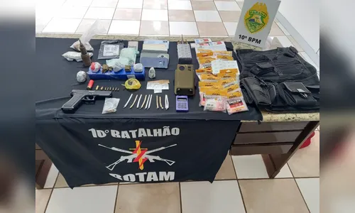 PM apreende drogas e munições durante operação em Apucarana