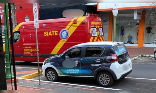 Bombeiros socorrem bebê engasgado no centro de Apucarana