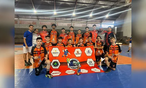 Time de handebol em Arapongas