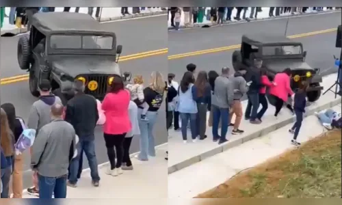 Duas mulheres são atropeladas durante desfile de 7 de setembro em SC