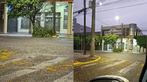Ventania foi forte durante a madrugada