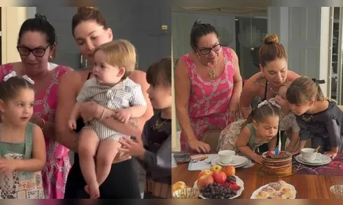 Virginia celebra 1 ano do filho e detalhe na mesa chama atenção