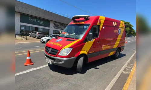 Motociclista de 21 anos fica ferido em acidente na saída para Arapongas
