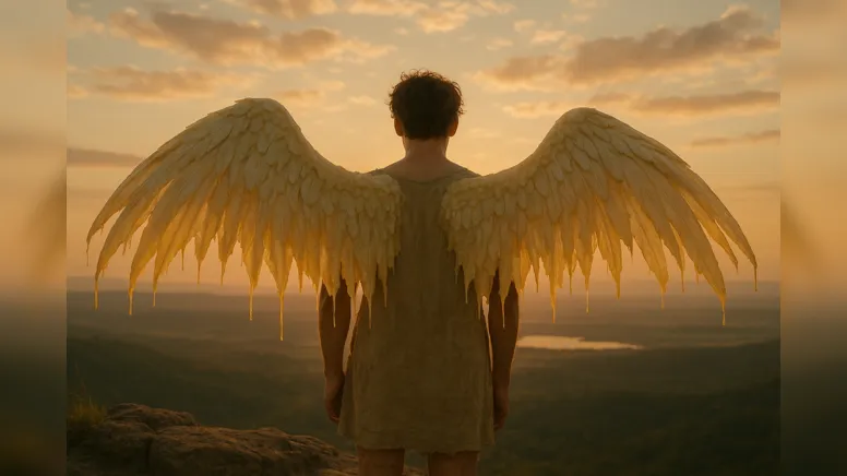 E assim seguia, olhando para o céu com medo e desejo