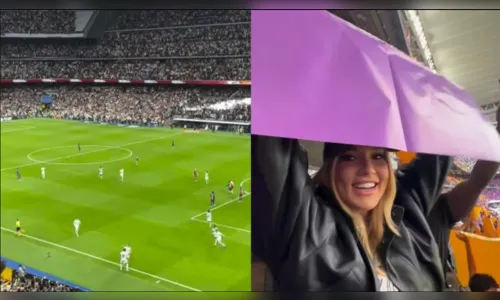 Virginia Fonseca vibra em Madrid ao ver Vini Jr. vencer clássico