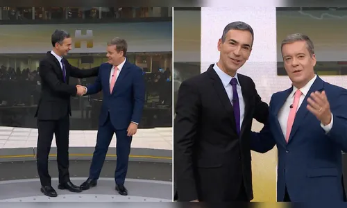César Tralli dá o último adeus ao Jornal Hoje em despedida ao vivo