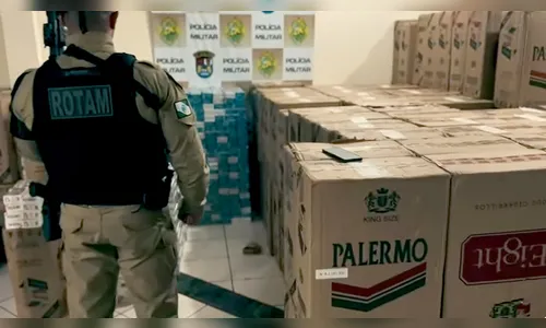 Caminhão com carga de cigarros contrabandeados é apreendido na região