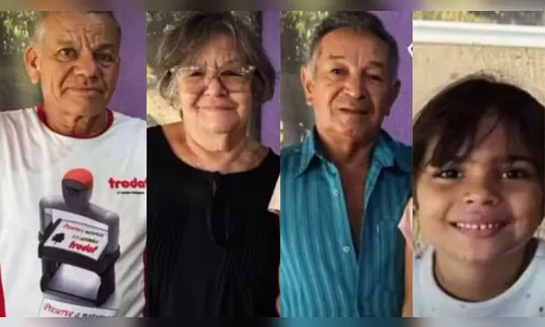 Colisão mata 4 pessoas da mesma família; criança está entre vítimas