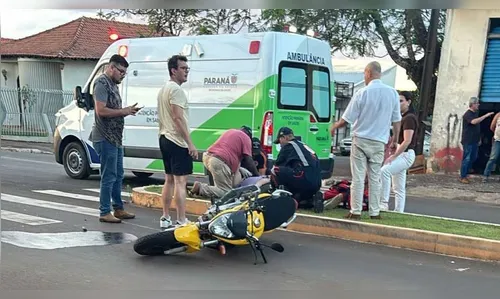 Motociclista fica gravemente ferido após colisão em Faxinal