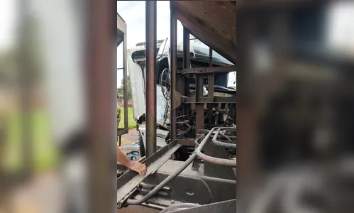 Criança é resgatada após colisão entre trem e caminhão em Mandaguari