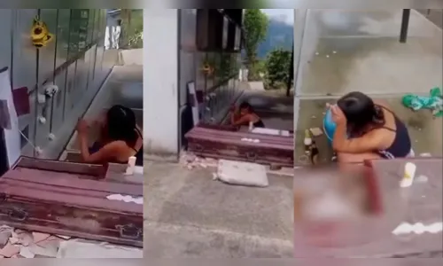 Mulher abre túmulo e desenterra corpo do marido para dar banho