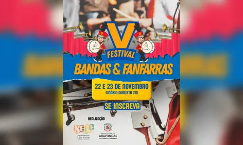 Arapongas abre inscrições para o V Festival de Bandas & Fanfarras