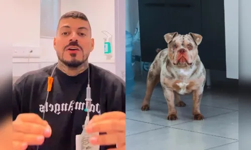 Influenciador acorda e percebe que teve dedo comido pelo cachorro