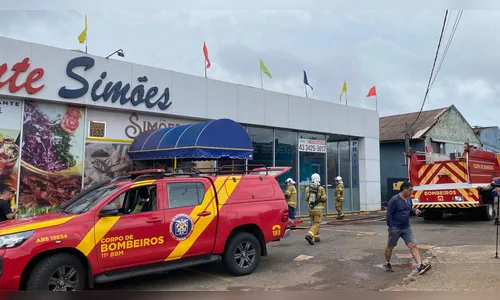 Princípio de incêndio em restaurante de Apucarana mobiliza bombeiros