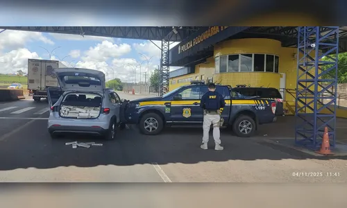 Motorista tenta atropelar policial e é preso com 270 kg de maconha