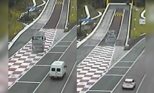 Ônibus com 57 pessoas falha freios e usa área de escape no Paraná