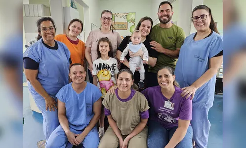 Apucarana: bebê prematuro que nasceu com 1 kg é exemplo de superação