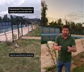 O prefeito usou as redes sociais para denunciar o ato de vandalismo.