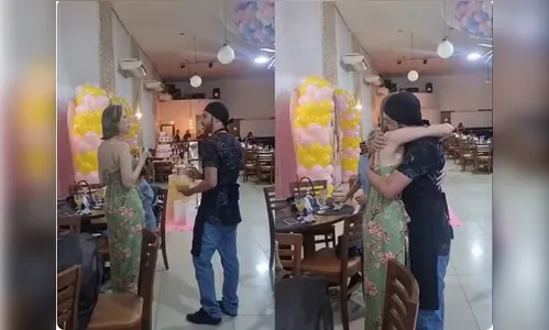 Doador se disfarça de garçom e emociona transplantada em SC