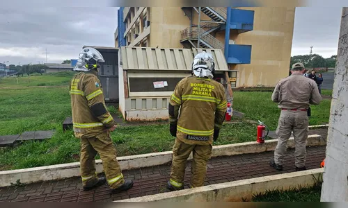 Princípio de incêndio na UTFPR mobiliza bombeiros em Apucarana