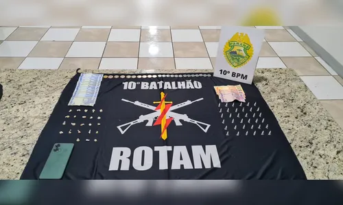 Rotam de Apucarana apreende drogas e dinheiro escondidos em telhado