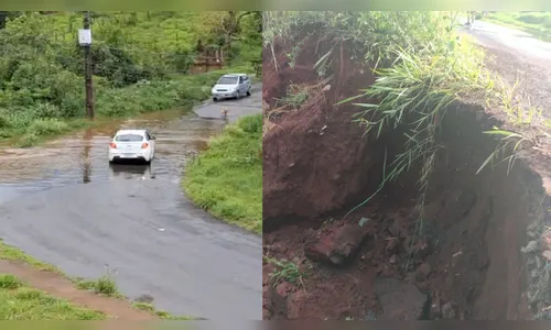 Rua é interditada em Apucarana por risco de rompimento de represa