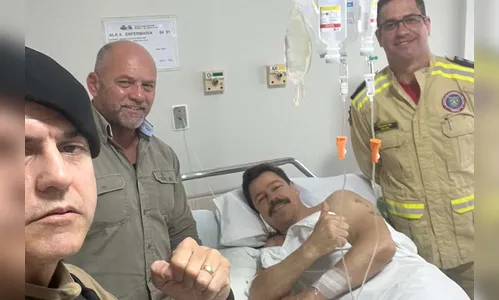 Bombeiro ferido em incêndio em Cascavel segue internado em observação