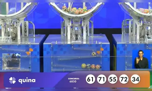 Veja o resultado da Quina concurso 6850 deste sábado (11)