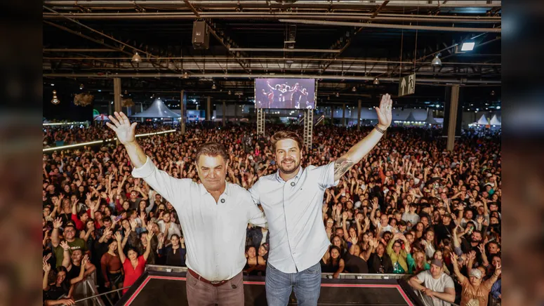 Ex-prefeito Sergio Onofre (PSD) e o atual prefeito Rafael Cita (PSD)