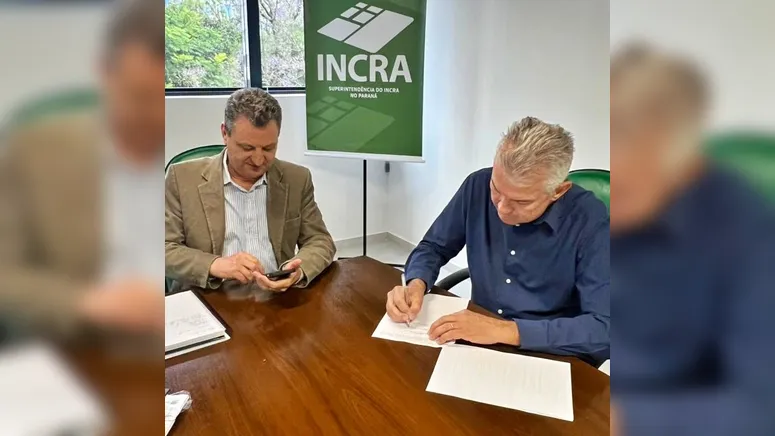 Hermes Santa Rosa (PSD) assinou ontem termo de cooperação técnica para atuar nos assentamentos do município