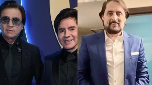 A dupla Chitãozinho e Xororó, e o irmão Mauri