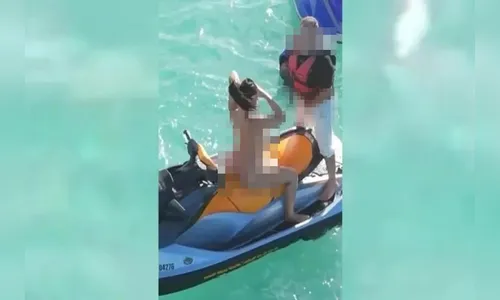 Casal que fez sexo no mar em cima de jet ski é investigado pelo MP