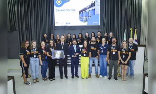 Sesc Apucarana é homenageado pela Câmara Municipal de Vereadores