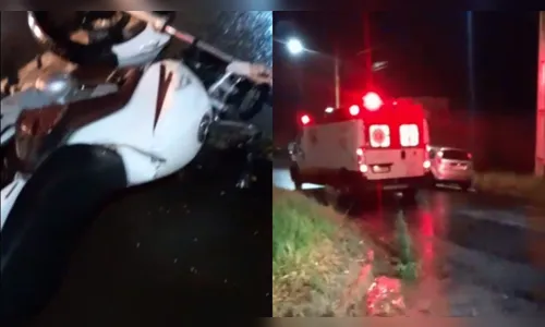 Motociclista fica gravemente ferido após acidente em Apucarana