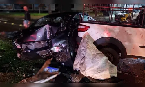 Acidente em Cascavel deixa cinco feridos na madrugada desta terça