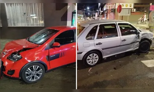 Bombeiros atendem acidente de trânsito no centro de Ivaiporã