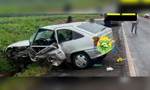 Motorista morre após tentativa de ultrapassagem na PR-170
